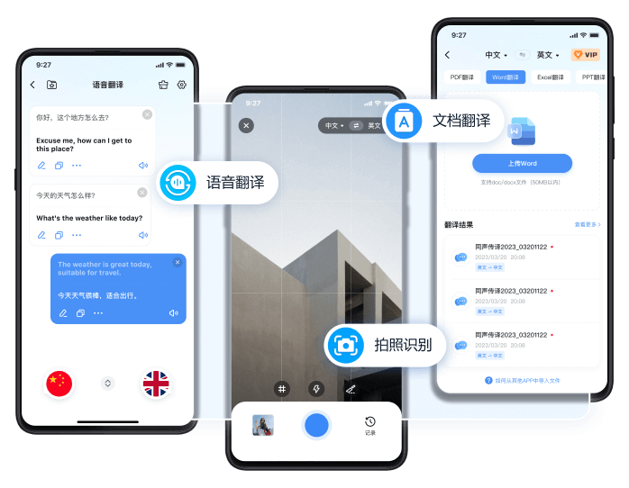 语音拍照文档翻译